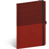 Notebook Skiver, červenovínový, linajkovaný, 13 × 21 cm