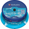 Verbatim CD-R (25-Pack)Spindle/Crystal/DLP/48x/700MB 43352