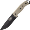 Nôž ESEE Knives Model 5 black blade, desert tan handle 5P-E survival knife with Kydex Sheath
