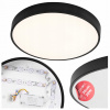 Stropné Svietidlo okrúhly Ledhoff 30 x 5 cm čierny
