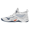 Mizuno WAVE DIMENSION MID / White / Dark Denim / Blue Jasper / 15 UK