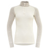 DEVOLD DUO ACTIVE MERINO 205 WOMAN ZIP NECK raw white - biela Veľkosť: S