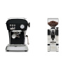 Ascaso Dream ONE, Dark Black + Eureka Mignon XL, CR chrome