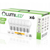 Žiarovka, žiarivka - 6x LED žiarovka E27 KULKA 7W = 65 W LUMILED 3000K CCD (6x LED žiarovka E27 KULKA 7W = 65 W LUMILED 3000K CCD)