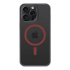 AppleMix TACTICAL Hyperstealth 2.0 kryt pre Apple iPhone 15 Pro Max - MagSafe - Čierny / červený
