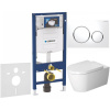GEBERIT Duofix súprava 5v1 - inštalačný modul, závesné WC s Rimless a Softclose WC sedadlo DURAVIT Me by Starck, tlačidlo Sigma20 Round, 115.882.KJ.1 (biela/lesklý chróm), 111.300.00.5 NM4
