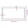 vidaXL Stolová doska 80x40x(2-4) cm neošetrený masív živé hrany - Hnedá - 61522-16431