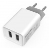 COLORWAY 2x USB/ sieťová nabíjačka/ 10W/ 100V-240V/ Biela