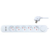Solight Predlžovací kábel – 5 zásuviek, 3m, biely