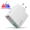 Techsuit CHPD224 sieťová nabíjačka – 4× USB + 4× USB-C, rýchlonabíjanie, 65W – biela KF2345024