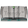 Trampolína s ochrannou sieťou Allure Classic ground Exit Toys prízemná 214*366 cm zelená
