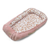 KLUPS Hniezdo pre bábätko Velvet Retro Flowers pink 80x45cm 82x44x16 ružová