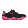 Lonsdale Fulham Trainers Child Black/Cerise C10 (28)
