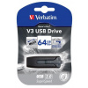 Verbatim USB flash disk, 3.0, 64GB, Store ,n, Go V3, čierny, 49174