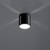 Sollux Lighting Stropné svietidlo Inez, 1x čierne kovové tienidlo