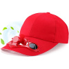 Interlook SFH-8934-RED | Solárny klobúk s veterným mlynom | Baseballová čiapka so zabudovaným ventilátorom | Chladiaci uzáver