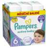 PAMPERS Active Baby Plienky jednorazové 6 (13-18 kg) 128 ks - MESAČNÁ ZÁSOBA