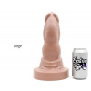 Erotixxx Toys Bulldog Pale Flesh 75% L, prémiové silikónové dildo s Vac-U-Lock 28,5 x 6,4–10,2 cm