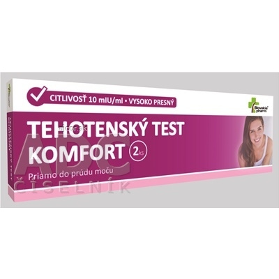 MedPharma, spol. s r.o. Slovakiapharm TEHOTENSKÝ TEST KOMFORT 1x2 ks