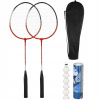 Obal, sada springosových rakiet s loptou NA BADMINTONOVÉ RAKETY PIEROVÉ RAKETY 9v1 (BADMINTON SET 9v1 PÁDLA RAKETY RAKETY BADMINTONOVÝ OBAL)