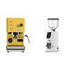 Profitec GO, yellow + Eureka Atom W 65, white