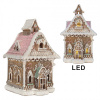 Clayre & Eef Perníková LED chalúpka Gingerbread Cotti - 16*15*25 cm - Clayre & Eef