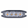 AMiO Výstražné osvetlenie oranžové 4x3W LED R65 R10 12/24V IP67