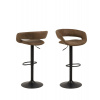 Actona Barová stolička Grace do kuchyne, otočná, s nastaviteľnou výškou, hnedá (84700)