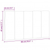vidaXL Panel na čelo postele čierny 80 cm zamat - Čierna - 222441-221959
