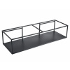 CERANO - Podperná konzola pod dvojumývadlo Geminia - čierna matná - 133x33x45 cm