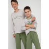 Chlapčenské pyžamo 3090 SAMMY Svetlo béžová s tmavozelenou - Taro 158 béžová-zelená