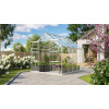 skleník VITAVIA URANUS 8300 číre sklo 3 mm strieborný