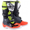 ALPINESTARS topánky TECH 7 S, detské, sivé/červené fluo/žlté fluo, 2025, veľ. 40,5