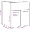 vidaXL Kúpeľňová skrinka pod umývadlo Old Wood 41x38,5x46 cm - Hnedá - 248855-264247