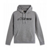 Mikina BLAZE HOODIE 3, ALPINESTARS (sivá/čierna) 2XL