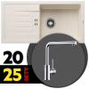 BLANCO SET 11-C 25 FAVUM XL 6 S biela soft + MILA chróm