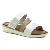Jana 8-27207-28 bielo strieborné dámske šľapky EUR 38