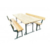 TENTino Profi pivný záhradný set 200x80 cm - STÔL + 2x LAVICA S OPIERKOU