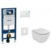 Geberit SET Duofix 111.300.00.5 +WCzávesné Id.Stand. TESI Aquablade+sedSC+Sigma01 Biele 111.300.00.5 NU1