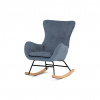 AUTRONIC Hojdacie kreslo, modrá, látka, AK-376 BLUE2