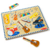 Melissa & Doug - Drevené puzzle so zvukmi - Hudobné nástroje