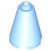 3942c Bright Light Blue Cone 2 x 2 x 2 - Open Stud (Světle modrý kužel 2 x 2 x 2 - otevřený kolík)