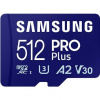 Samsung/micro SDXC/512GB/Class 10/+ Adaptér/Modrá