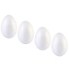 Polystyrénové dekoračné vajíčka 8 cm, 4 ks