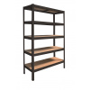 Meets-ecommerce UG Kovový regál profi 230x90x40, 4-7 políc Farba: Antracitová, Počet polic: 5 políc