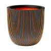Capi Nature Groove Planter Ball Black Gold 43x41 cm