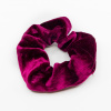 Girly Zamatová gumička do vlasov burgundy