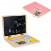 ECOTOYS Drevený notebook s magnetickým monitorom - ružový