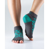 ANKLE nízké ABS bezprstové ponožky ToeSox tm. šedá / indigo M
