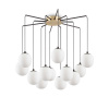 Dizajnový luster RHAPSODY SP12 v tvare pavúka, čierna farba | Ideal Lux